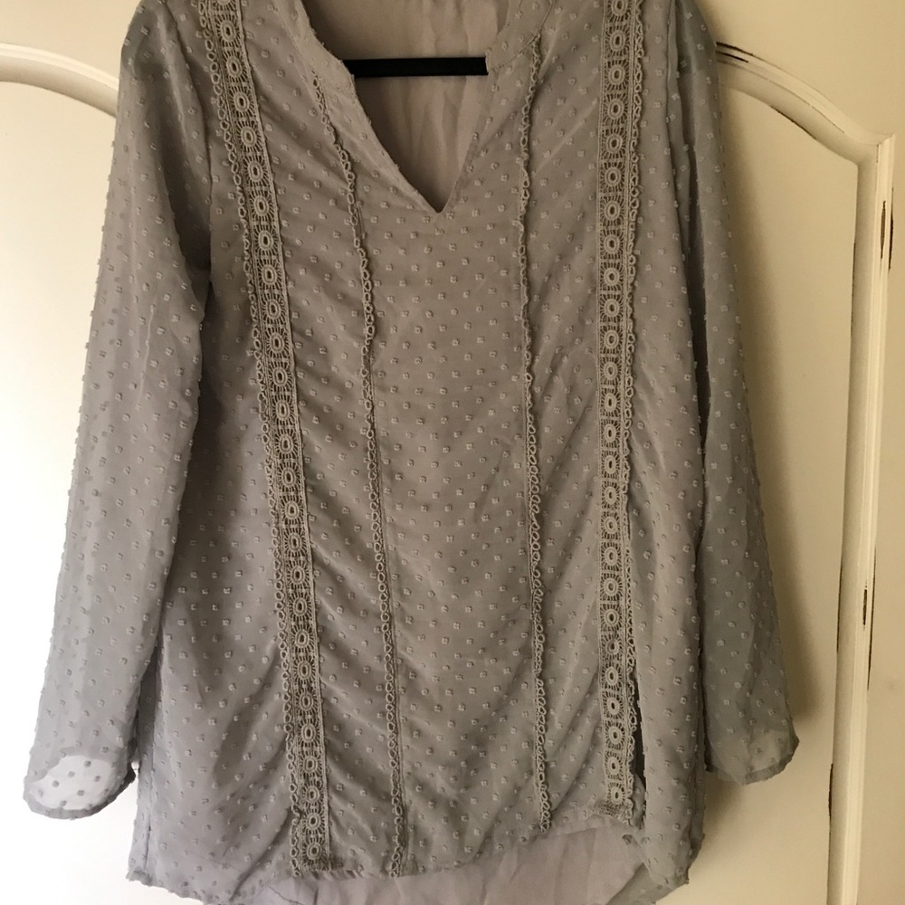 Gray blouse